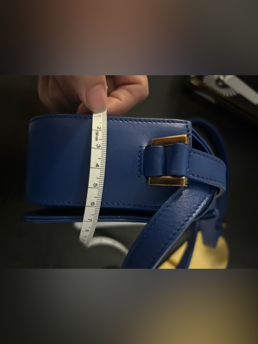 Saint Laurent Université Blue Small Shoulder Bag - Picture 11 of 11